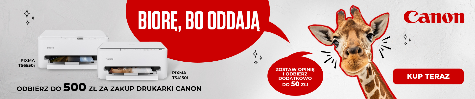 Promocja Canon Biorę bo oddają