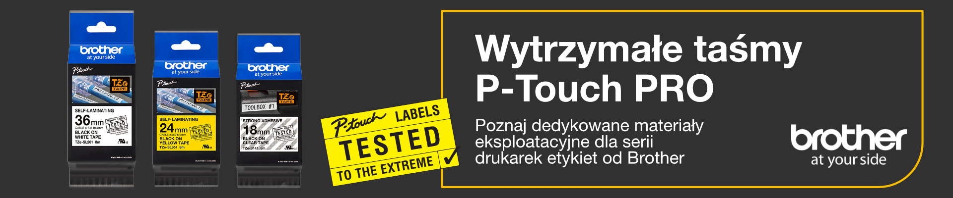 Wytrzymałe taśmy P-Touch PRO