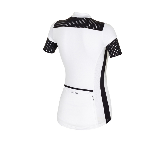 Koszulka rowerowa damska zeroRH+ Flap W biało-czarna sportowa L