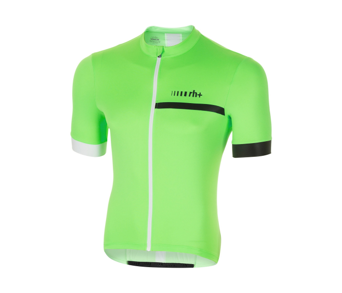 Koszulka rowerowa męska zeroRH+ Prime zielona fluo biała odblask rozmiar L