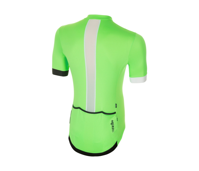 Koszulka rowerowa męska zeroRH+ Prime zielona fluo biała odblask rozmiar L