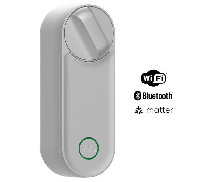 Yale Linus Smart Lock L2 Silver EFIGS 05/103210/SI Inteligentny Zamek Wi‑Fi Bluetooth Matter Auto‑Lock