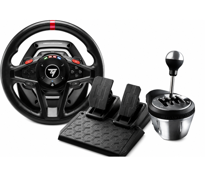 Kierownica Thrustmaster T128 PS5 PS4 PC + Shifter TH8A Lewarek Zmiany Biegó