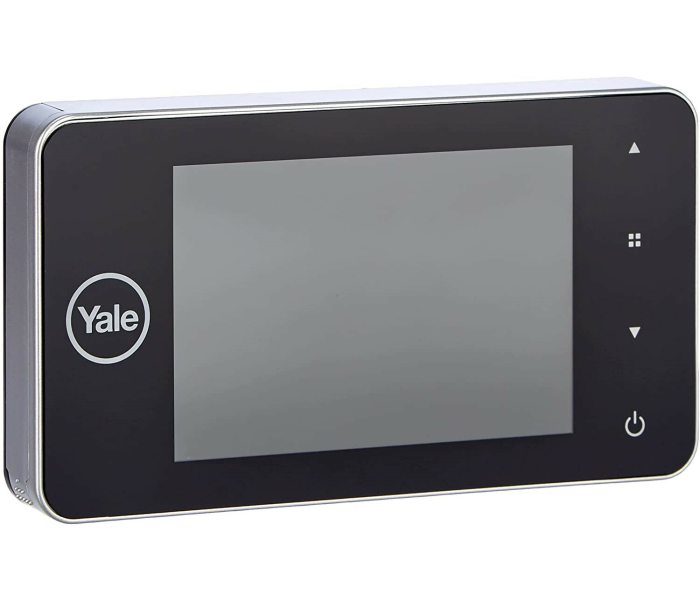Yale DDV 4500 45-4500-1440-00-6011 elektroniczny wizjer drzwiowy 4" LCD z trybem nocnym i zapisem zdjęć srebrno‑czarny