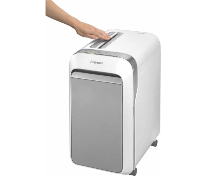 Fellowes Niszczarka LX221 biała P-5 ścinki 2x12mm