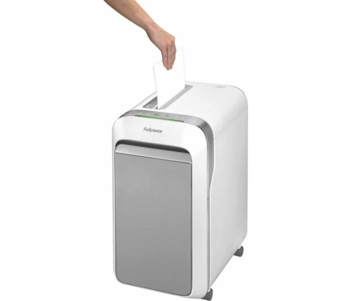 Fellowes Niszczarka LX221 biała P-5 ścinki 2x12mm