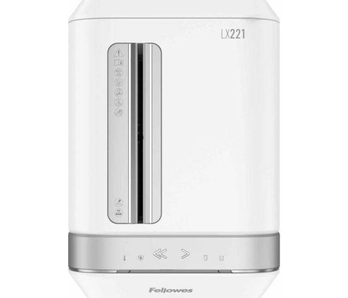 Fellowes Niszczarka LX221 biała P-5 ścinki 2x12mm