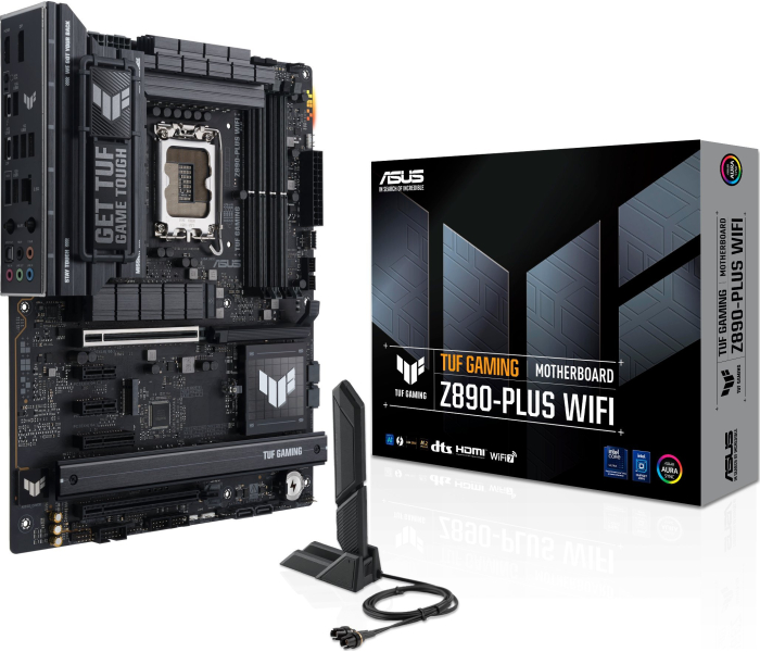 Asus TUF Gaming Z890-Plus WiFi LGA1851 DDR5 PCIe 5.0 WiFi 7 Thunderbolt 4 90MB1IQ0-M0EAY0