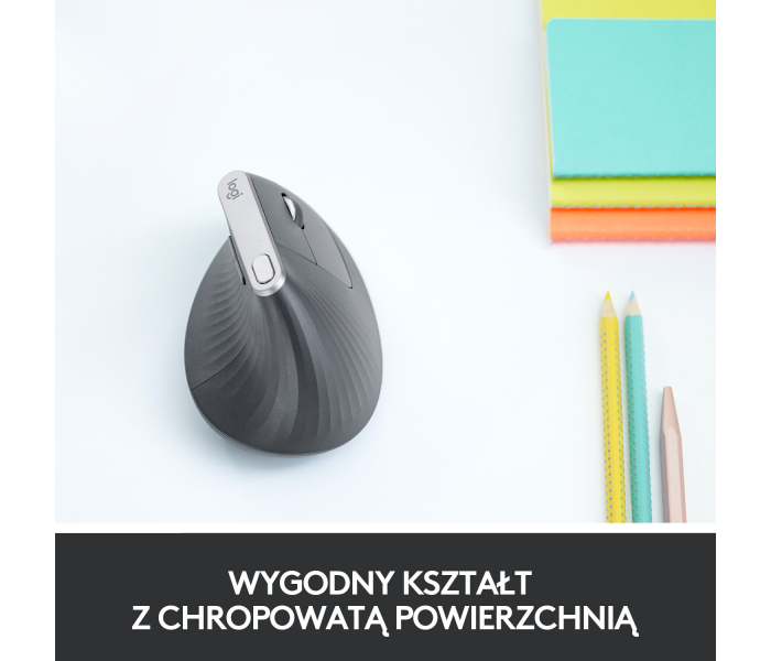 Logitech MX Vertical Optical Black 910-005448 – ergonomiczna mysz bezprzewodowa 4000 DPI Unifying Bluetooth