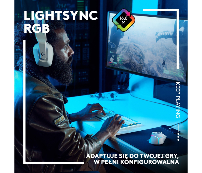 Logitech G502 X Plus Mysz Bezprzewodowa Gamingowa RGB Lightspeed 25K Czarna