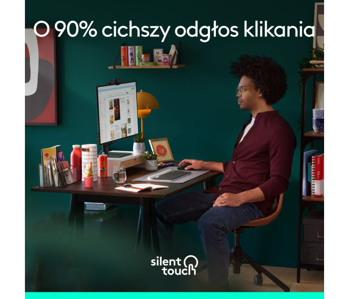 Mysz bezprzewodowa Logitech Signature M650 Gray cicha precyzyjna