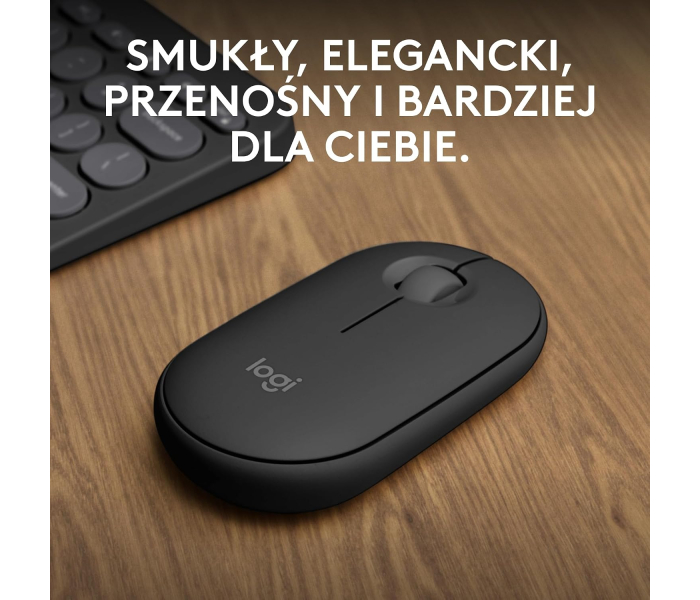 Logitech Pebble 2 M350s Black Mysz Bluetooth 4000 DPI Silent Easy-Switch 910-007015