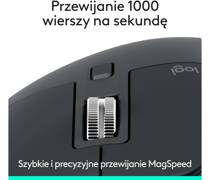 Mysz Bezprzewodowa Logitech MX Master 3S Graphite Cicha 8000DPI Bluetooth