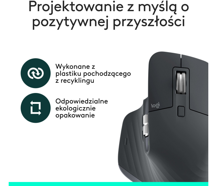 Mysz Bezprzewodowa Logitech MX Master 3S Graphite Cicha 8000DPI Bluetooth