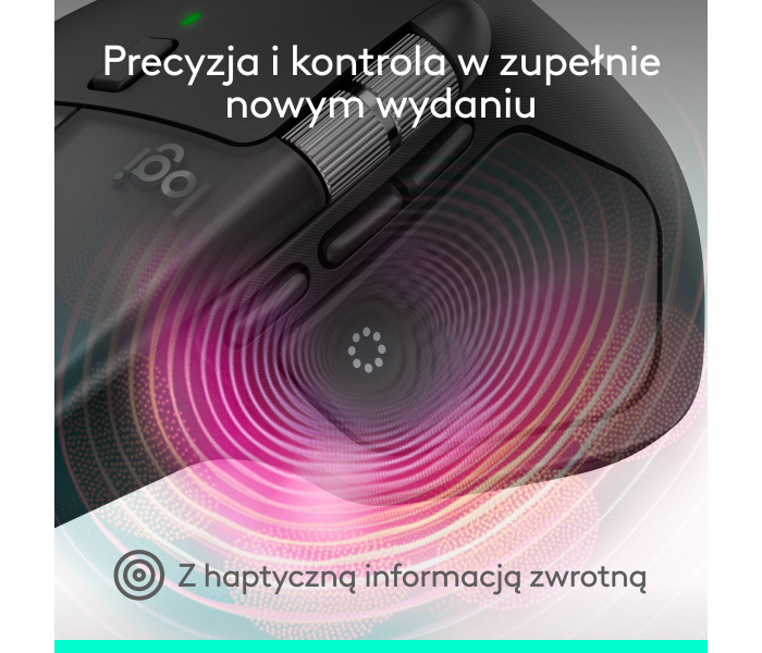 Logitech MX Master 4 for Mac Black 910-007577 – mysz bezprzewodowa 8000 DPI MagSpeed Bluetooth