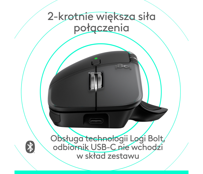 Logitech MX Master 4 for Mac Black 910-007577 – mysz bezprzewodowa 8000 DPI MagSpeed Bluetooth