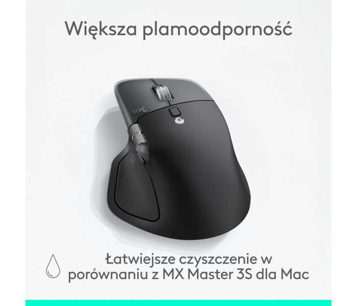 Logitech MX Master 4 for Mac Black 910-007577 – mysz bezprzewodowa 8000 DPI MagSpeed Bluetooth