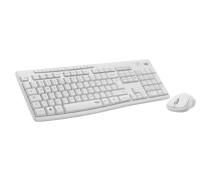 Zestaw klawiatura bezprzewodowa z myszką Logitech MK295 Biała Silent
