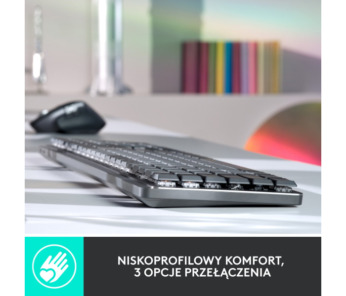 Klawiatura Mechaniczna Logitech MX Mechanical Tactile Cicha Bluetooth