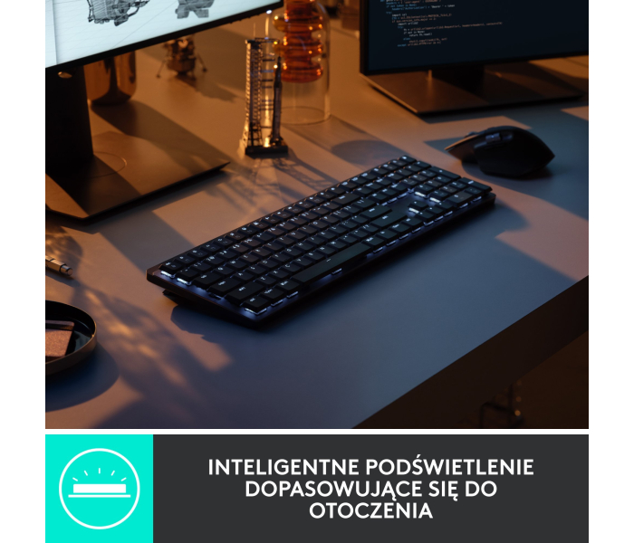 Klawiatura Mechaniczna Logitech MX Mechanical Tactile Cicha Bluetooth