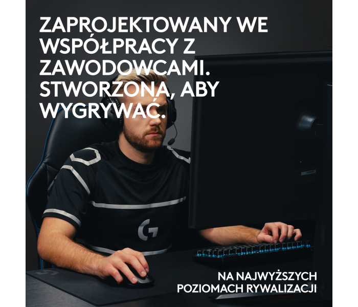 Logitech PRO X TKL LIGHTSPEED GX Brown 920-012136 – bezprzewodowa klawiatura gamingowa TKL RGB, LIGHTSPEED, Bluetooth, QWERTY