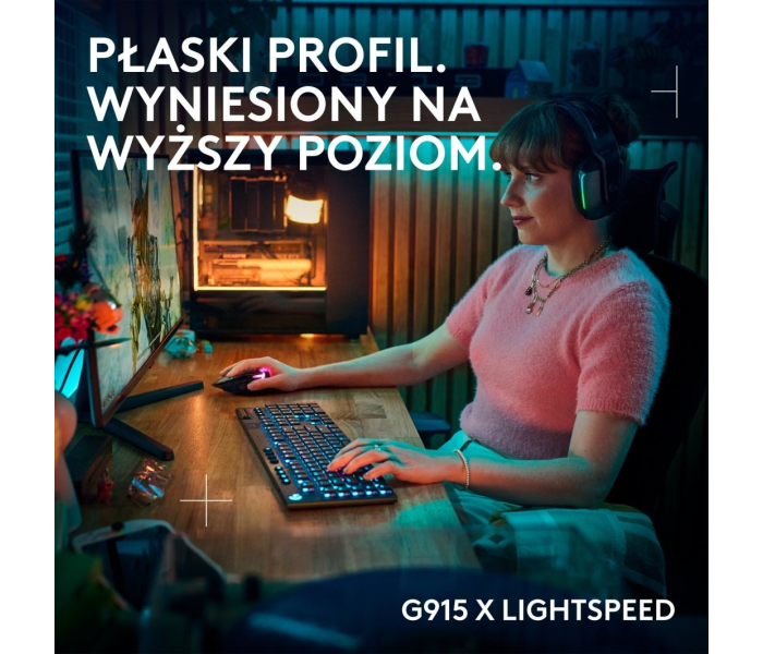 Klawiatura mechaniczna Logitech G915 X Lightspeed Tactile Low Profile RGB
