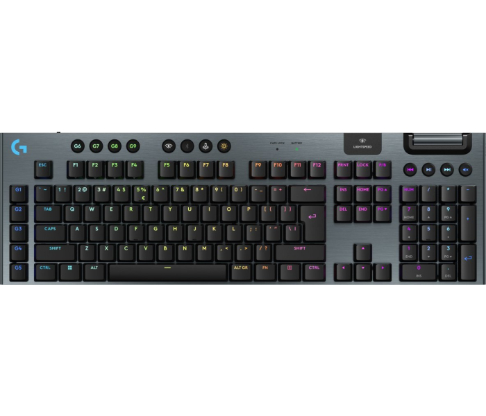 Logitech G915 X LIGHTSPEED GL Clicky 920-012709 – bezprzewodowa klawiatura gamingowa RGB, GL Clicky, LIGHTSPEED, Bluetooth, QWERTY