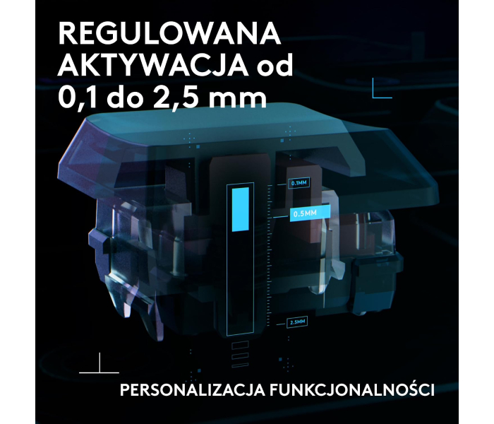 Logitech G515 TKL Rapid GL Linear 920-013861 – analogowa klawiatura gamingowa TKL 8 kHz RGB