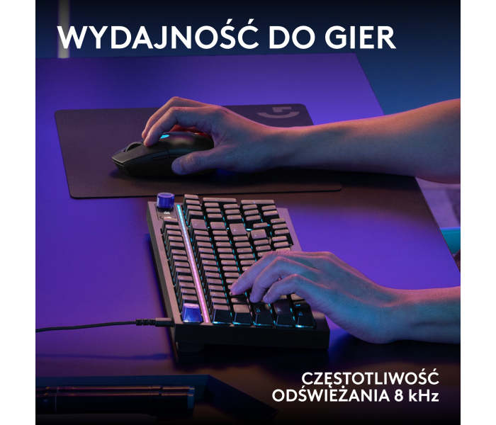 Logitech G316 X 98 Black 920-014195 – mechaniczna klawiatura gamingowa 8 kHz RGB USB-C