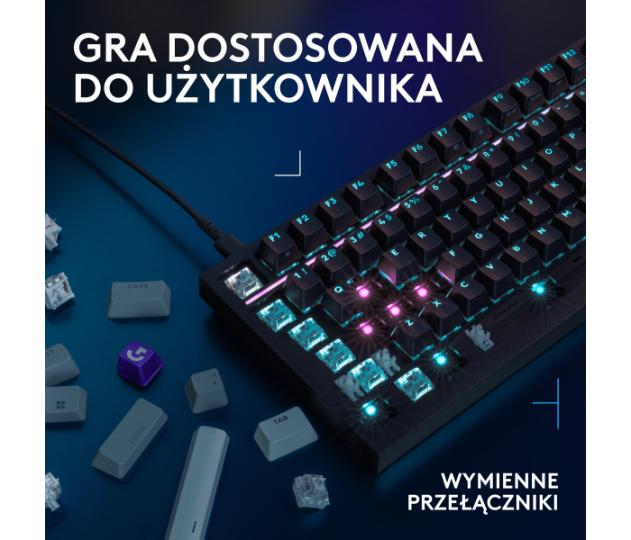 Logitech G316 X 98 Black 920-014195 – mechaniczna klawiatura gamingowa 8 kHz RGB USB-C