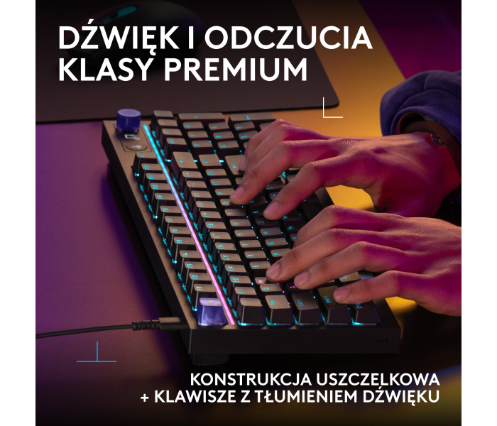 Logitech G316 X 98 Black 920-014195 – mechaniczna klawiatura gamingowa 8 kHz RGB USB-C