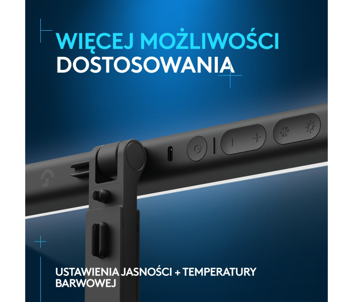 Logitech G Litra Beam Key Light 946-000020 – biurkowa lampa LED do streamingu z technologią TrueSoft