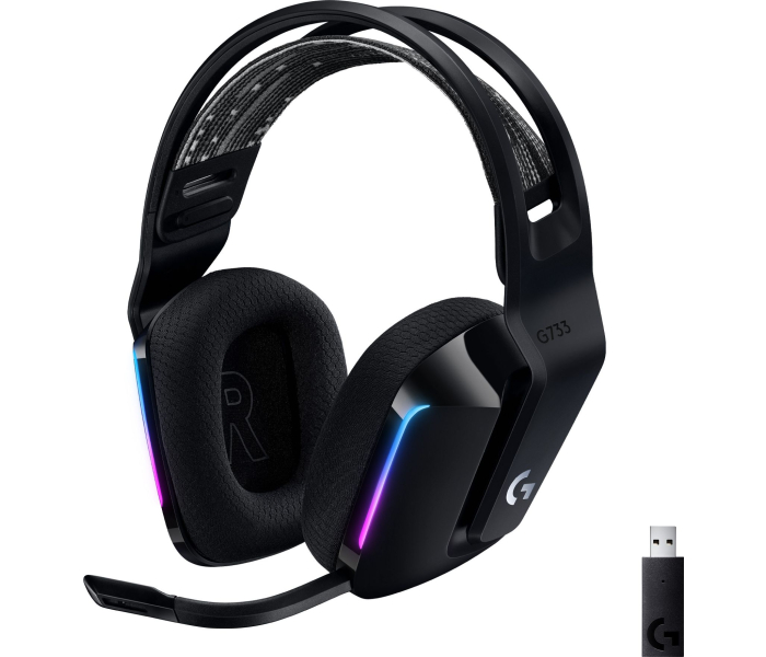 Logitech G733 LIGHTSPEED Black Bezprzewodowe Słuchawki Gamingowe RGB USB 98