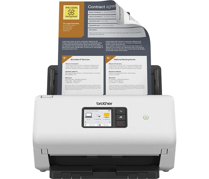 Skaner dokumentów Brother ADS-4550W Duplex ADF WiFi LAN 40ppm ADF Dual CIS