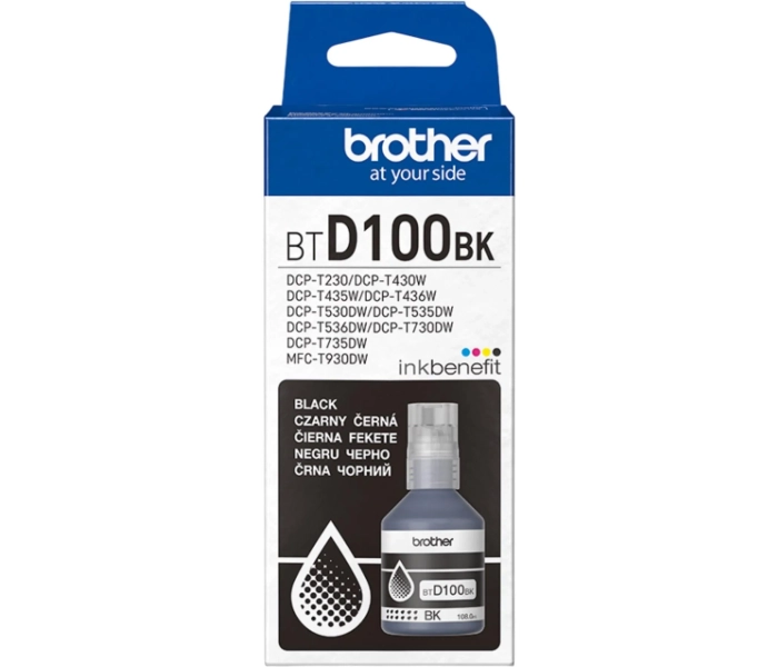 Brother BTD100BK – oryginalny tusz czarny wydajność do 7500 stron