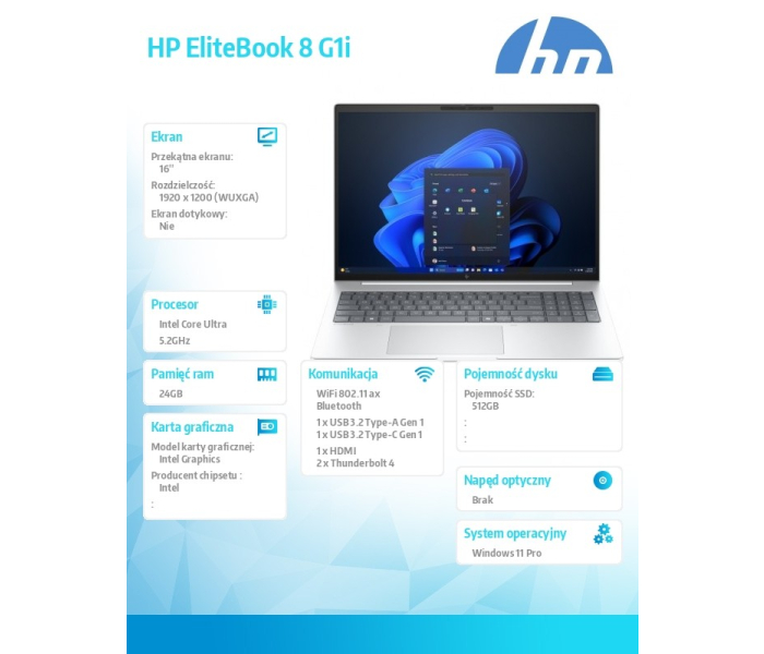 Laptop HP EliteBook 8 G11 16