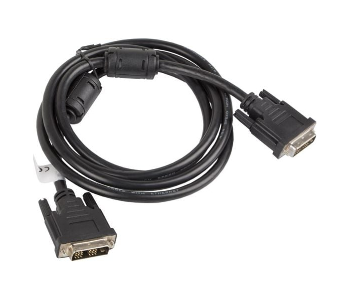 Kabel Lanberg DVI-D - DVI-D 1.8m czarny (CA-DVIS-10CC-0018-BK)