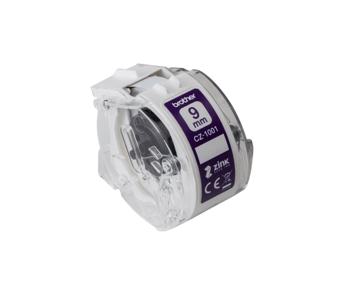 Brother CZ-1001 taśma ciągła do drukarki etykiet 9 mm 5 m biała ZINK VC-500W