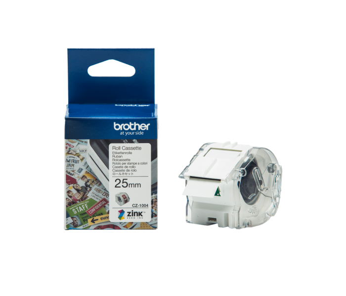 Brother taśma papierowa 25mm x 5m, biała, VC-500 CZ1004