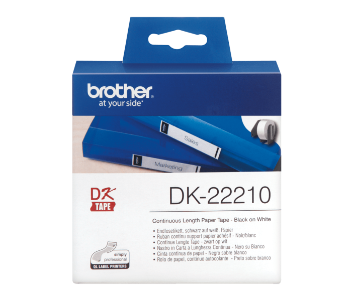 Brother DK-22210 Taśma ciągła 29 mm x 30,48 m do drukarek etykiet QL DK22210