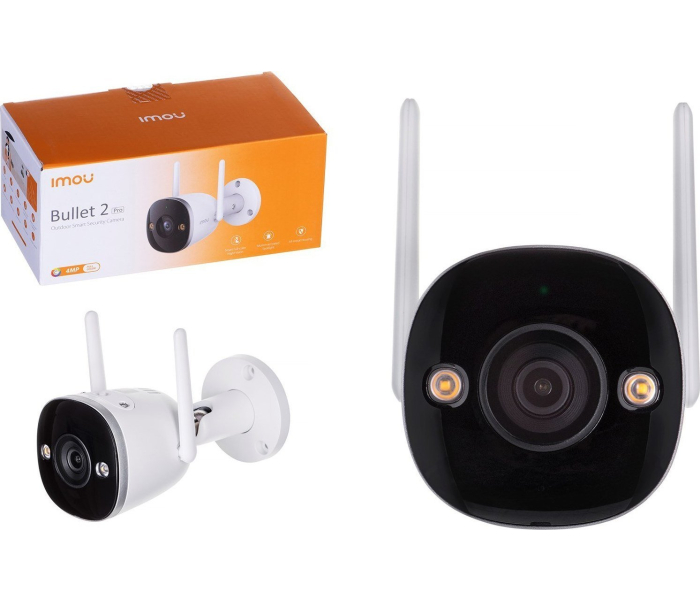 IMOU Bullet 2 Pro 4MP Kamera IP Zewnętrzna Wi-Fi Full-Color IPC-F46FEP-D