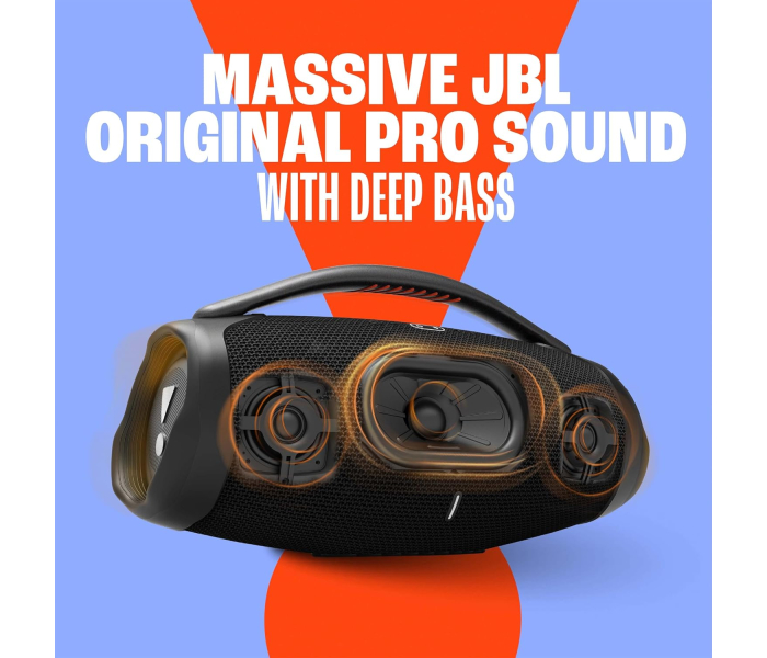 JBL Głośnik Przenośny Bluetooth Boombox 3 Akumulatorowy 24h 180W JBLBOOMBOX3BLK