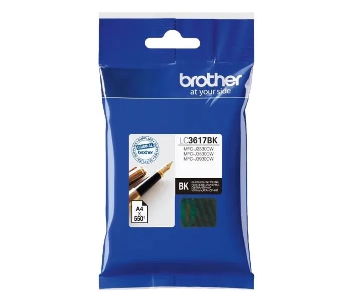 Brother LC-3617BK – oryginalny tusz czarny o wydajności do 550 stron (12,5 ml) LC3617BK