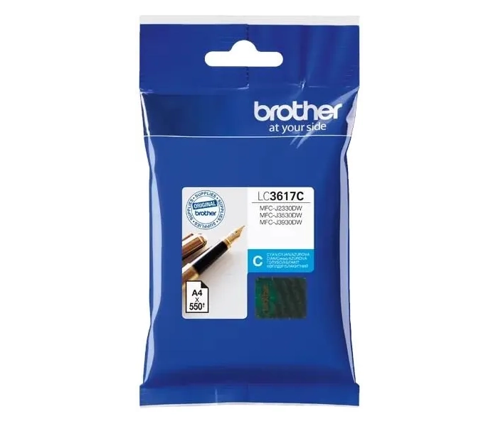 Brother LC-3617C – oryginalny tusz błękitny Cyan o wydajności do 550 stron (7,2 ml) LC3617C