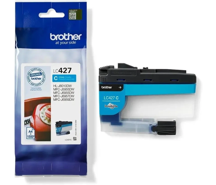 Brother LC427C tusz cyan 1500 stron oryginalny wkład atramentowy