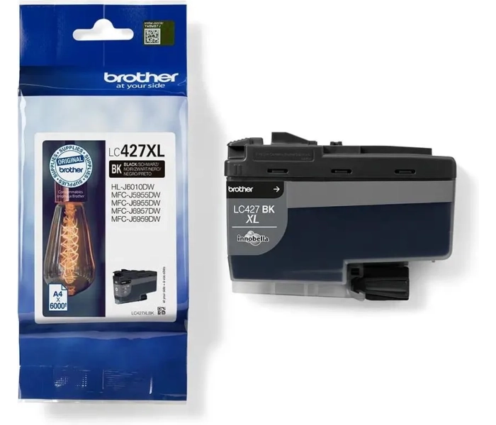 Tusz oryginalny Brother LC427XLBK Czarny XL 6000str MFC-J5955DW