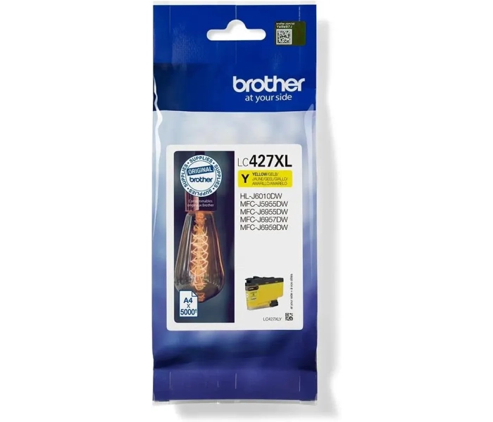 Brother LC427XLY – oryginalny tusz żółty Yellow XL o wydajności do 5000 stron