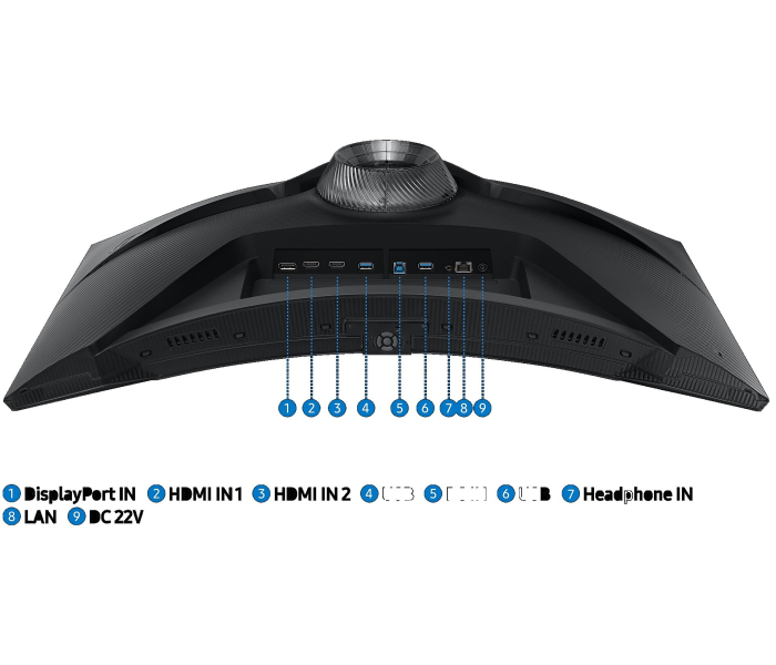 Monitor Samsung 27 Odyssey G6 S27BG650EU QHD 240Hz Curved Gamingowy LS27BG650EUXEN