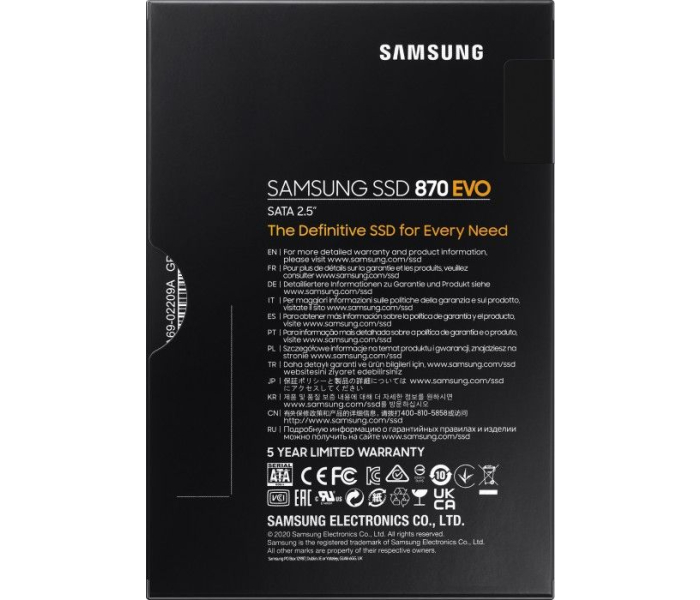 Dysk SSD Samsung 870 EVO 250GB 2.5 cala SATA III MZ-77E250B/EU szybki