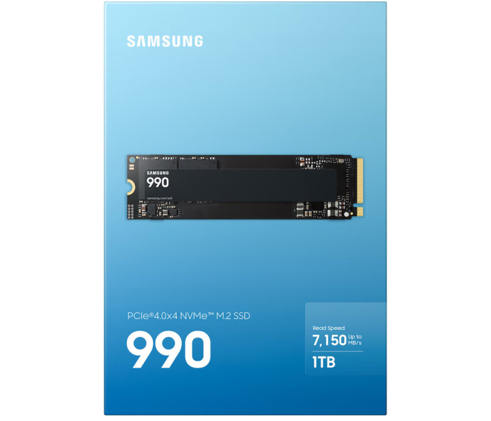 Samsung SSD 990 1TB M.2 2280 PCI-E x4 Gen4 NVME MZ-V9V1T0BW